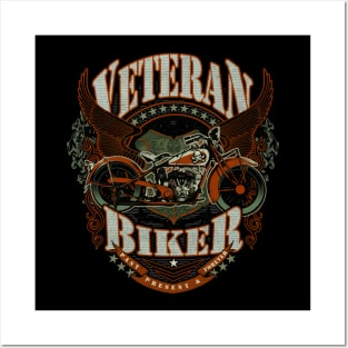 Veteran Biker Posters and Art